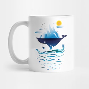 Travel with Whale and friends Mug